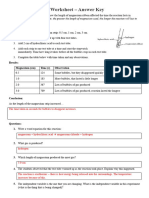 Magnesium and Acid Worksheet - Answer Key