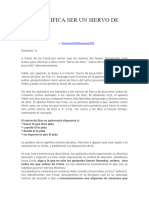 ¿Que Significa Ser Un Siervo de Dios?: Mayo 31, 2016 by