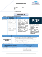 SESIÓN DE APRENDIZAJE Nº - Comunicación - Elementos de La Comunicación