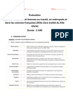 EVALUATION HISTOIRE 1èRE BAC PRO