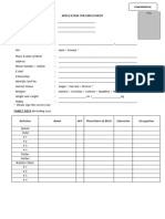 Form Data Pelamar English