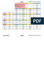 March 2024 - Meal Menu