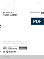 Bluetooth® Audio System: Operating Instructions