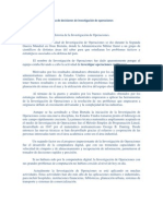 Toma de Decisiones de Investigación de Operaciones