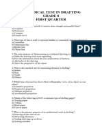 First Periodical Test in Drafting Grade 8 Answer Key