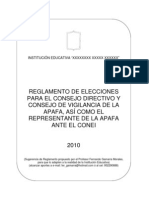 Reglamento para Elecciones de APAFA