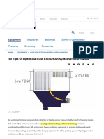 10 Tips To Optimize Dust Collection System Performance