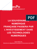 La Souveraineté Numérique Française Passera Par L'investissement Dans Les Technologies Numériques S. Guillou