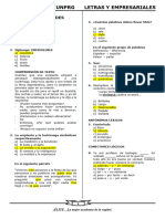 Simulacro Tipo Unprg - Letras y Empresariales