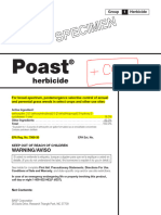 BASF Poast 17516 Label