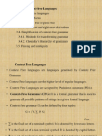 Chapter 3 - Context Free Languages