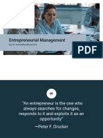 Entrepreneurial Management