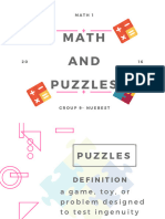 MATH AND PUZZLES PART 1of2