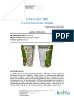 Alerta - Lipofiber - Batido Verde