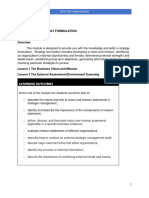 Module 3.2 Strategy Formulation