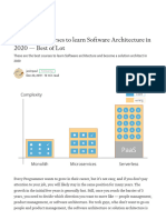 My Favorite Courses To Learn Software Architecture in 2020 - Best of Lot