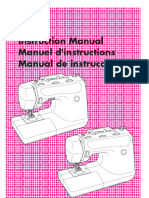 Brother PS2250 Sewing Machine Instruction Manual