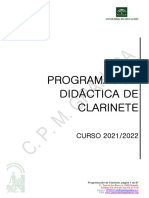 Programación Clarinete Granada