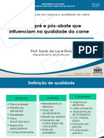 Aula 5 - Fatores Que Influenciam Na Qualidade Da Carne