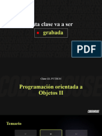 Clase 13 - Programación Orientada A Objetos II