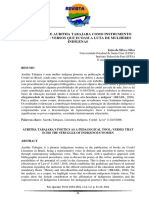 Os Cordéis de Auritha Tabajara Como Instrumento Pedagógico: Versos Que Ecoam A Luta de Mulheres Indígenas