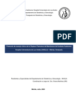 Protocolo Ruptura Prematura de Membranas Ovulares IAHULA 2023