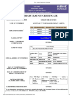 Udyam Registration Certificate - Updated Dec 23