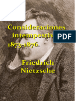 Nietzsche: Consideraciones Intempestivas