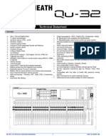 Qu 32 v1.8 Chrome Technical Datasheet