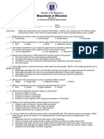 Second Quarter Test Science 7