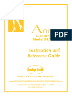 Baby Lock Anna BL10A Sewing Machine Instruction Manual