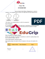 Class 7th Symmetry Notes