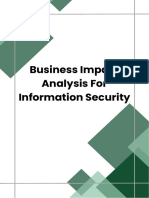 Business Impact Analysis For Information Security