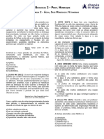 Lista Aula 2 - Água, Sais Minerais e Vitaminas - Biologia 2 PDF