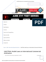 UNCITRAL Model Laws On International Commercial Arbitration