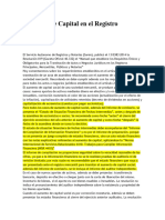 TEORIA Aumento de Capital en El Registro Mercantil