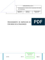 Procedimiento de Inspeccion de Soldaduras Por Medio de Ultrasionidos