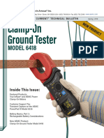 "Watts Current" Technical Bulletin... Clamp-On Ground Tester Model 6418 - Chauvin Arnoux