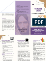 Tríptico Itinerario Semana Santa Informativo Ilustrado Morado