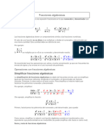 Fracciones Algebraicas