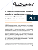 La Argumentación en El Discurso Publicitario Aproximación Al