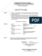 Dinas Kebudayaan Dan Pariwisata: Surat Perintah Tugas