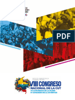 Tesis Presentadas Al VIII Congreso Por Las Organizaciones Políticas Con Presencia en El Comité Ejecutivo de La Central Unitaria de Trabajadores - CUT