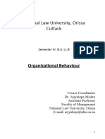 Organizational Behaviour Syllabus