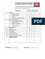 Tower Light Inspection Checklist