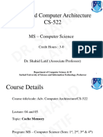 Lecture-04 & 05, Adv. Computer Architecture, CS-522