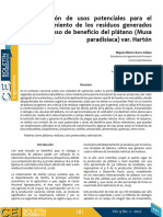 Art 48 Identificación de Usos Potenciales para El Aprovechamiento de Los Residuos Generados en El Proceso