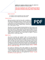 Sections 6 7 & 8. Liberty of Abode & Right To Travel Right To Information & Right of Association (2023)