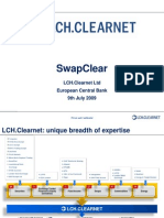 Swapclear: LCH - Clearnet LTD European Central Bank 9Th July 2009