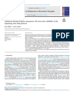 Unilateral Dynamic Balance Assessment The Test Re